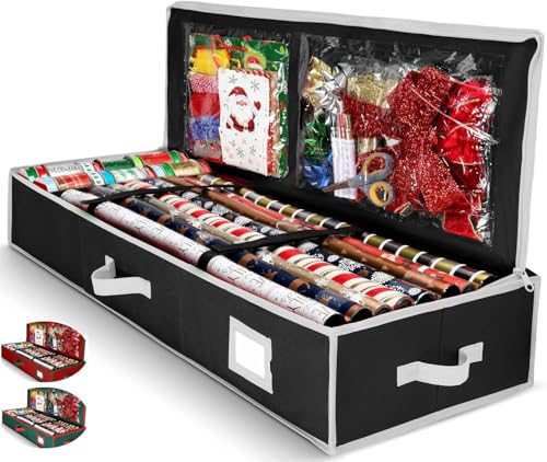 HOMIOR Wrapping Paper Organizer Storage for...
