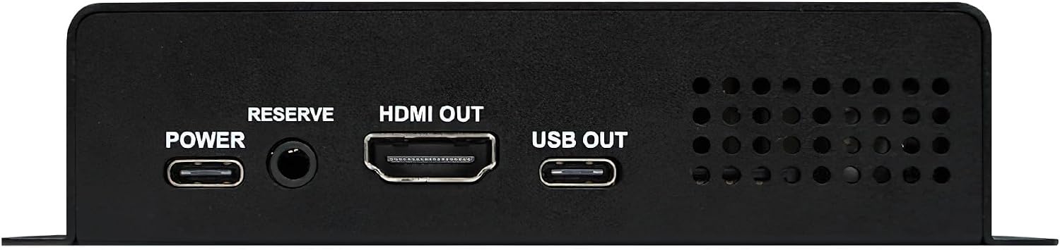 Lumens AI-BOX1 CamConnect Pro Voice-tracking Processor; For use with Lumens PTZ Cameras; Supports Up to 4 IP Cameras; Supports Up to 16 Multiple Array Microphones; HDMI 2.0 Output; Ethernet Port