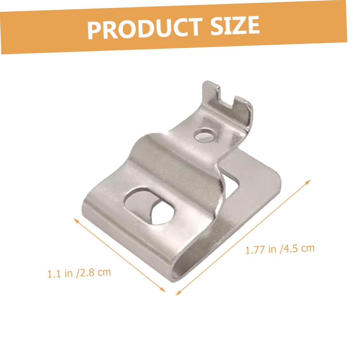 NUOBESTY 4 Set Fibbia Della Vita Utensile Gancio Da Cintura Per Trapano Avvitatore Cintura Di Lavoro Gancio Per Clip Da Cintura Di Ricambio Strumento Clip Da Cintura Argento 8 Pezzi*4