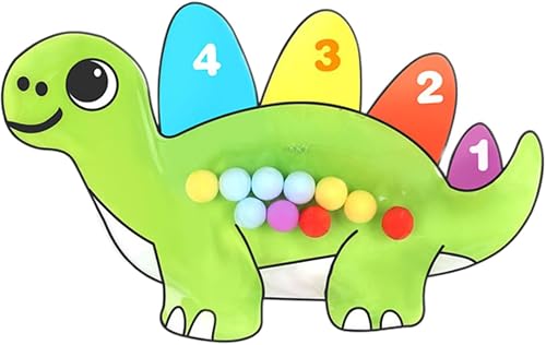 Bestby - Cute Dinosaur Counting & Color Sorting Toy for Toddlers Ages 2-4