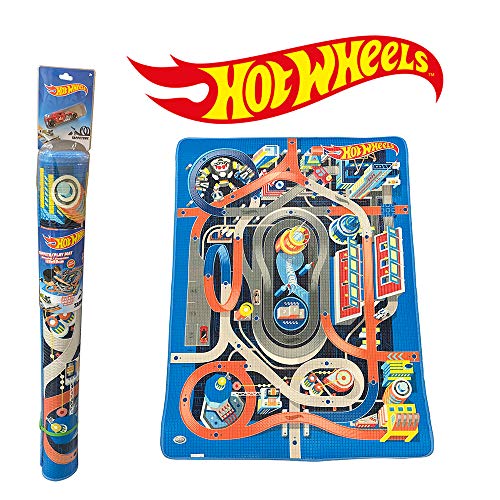 ODS- Tappeto Gioco Arredo Hot Wheels - Alfombrilla de 120 x 90 cm, Multicolor, Media (42025)