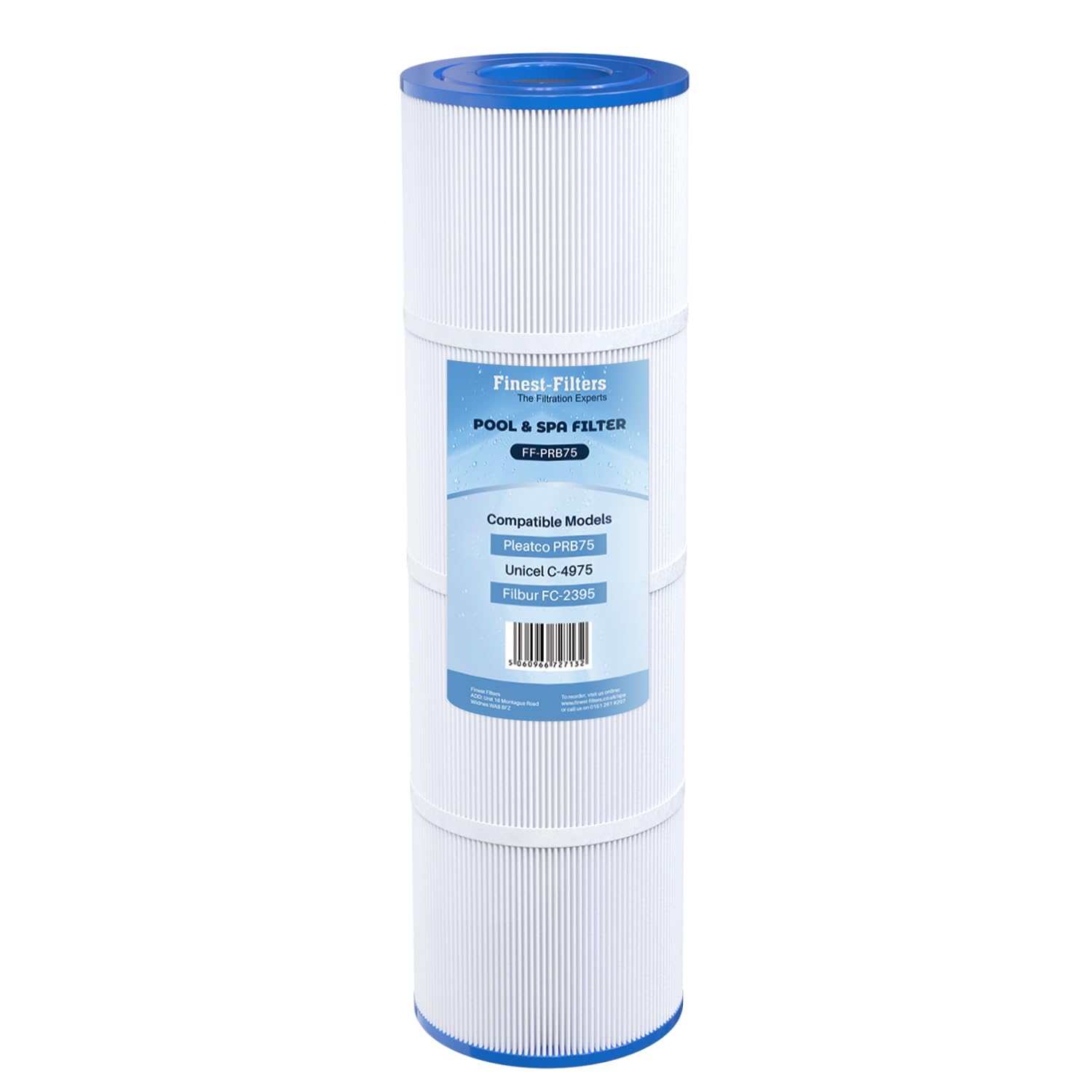 Finest-Filters Hot Tub Spa Water Filter Cartridge Compatible With Pleatco PRB75 Unicel C-4975 Darlly 40751 Hot Tub Filter