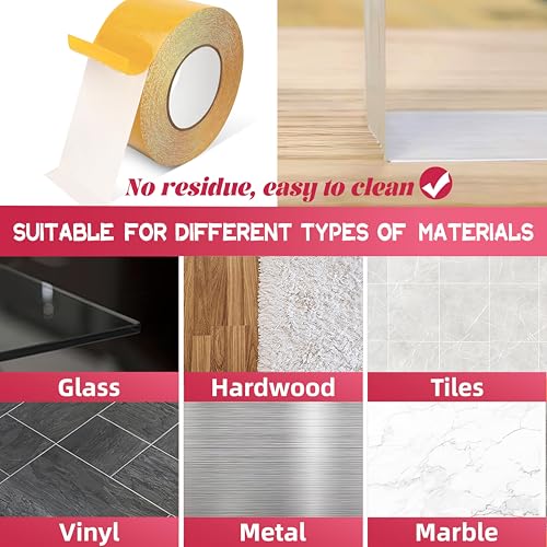 YISUMEI Teppich Klebeband Doppelseitig Extra Stark - Teppichklebeband für Bodenbeläge - Einfach zu Bedienen und Rückstandsfrei- 22 mm x 25 m