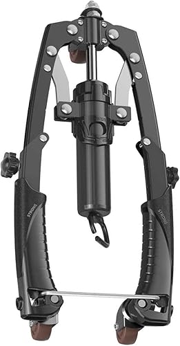 Twister hidráulico 2 en 1 mejorado con ruedas, ajustable de 22 a 440 libras, ejercitador de brazo giratorio con mango elástico, rueda de rodillo