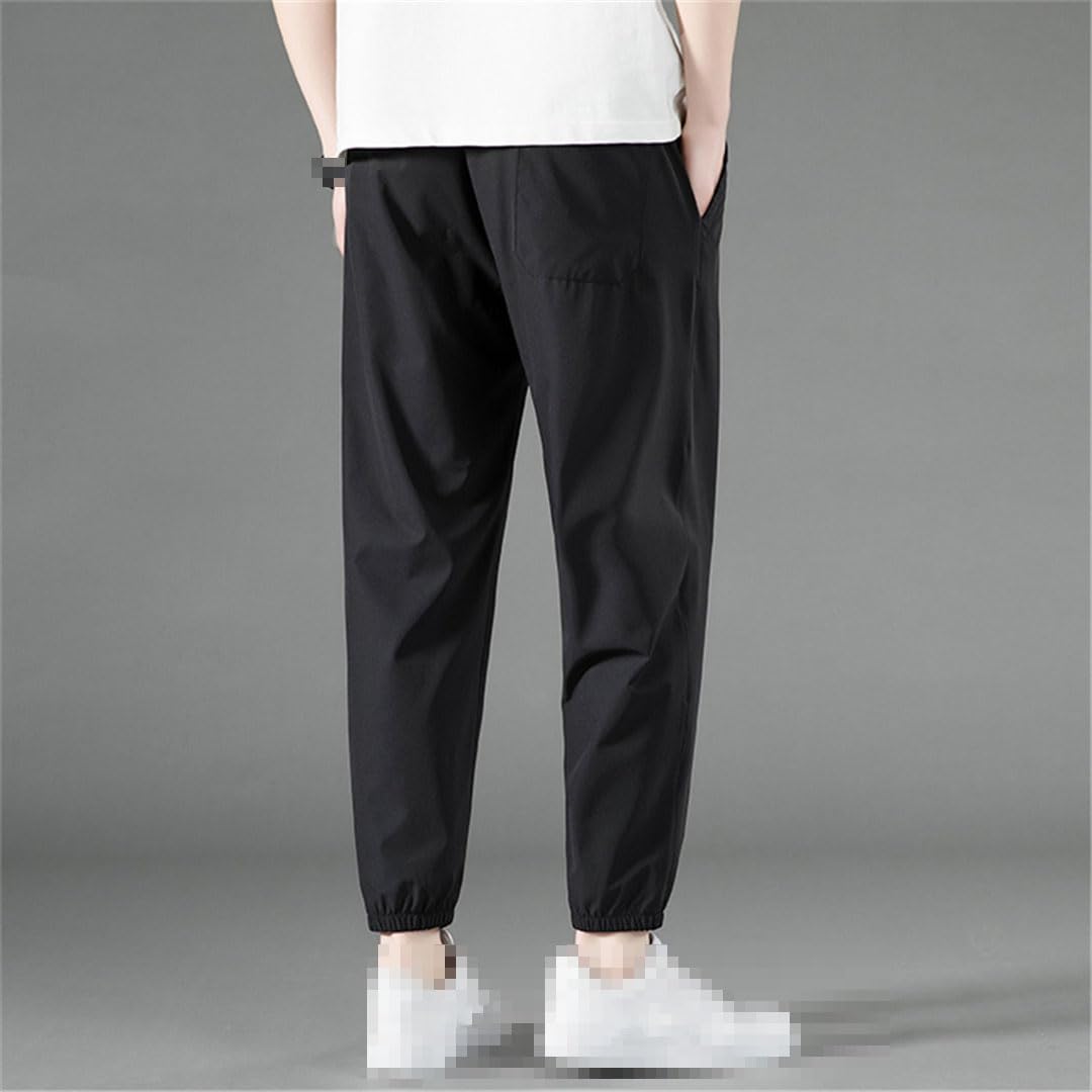 Pantalones De Verano para Hombre Pantalones Elásticos Casuales Pantalones De Gran Tamaño