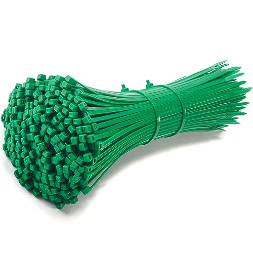 200 Stück Grün Kabelbinder Klein 200 x 3.6 mm MgcTolBox Nylon Mini Kabelbinder Wetterfest UV-Beständig | Green Cable Ties Set für Kabelmanagement Gartenarbeit Draussen Zäunen