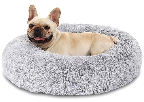 Cama Perro Antiestres Redonda Cama para Gatos de Felpa de Piel Sintética Esponjosa [S, Ø40cm] Cama Perros Medianos Cama...