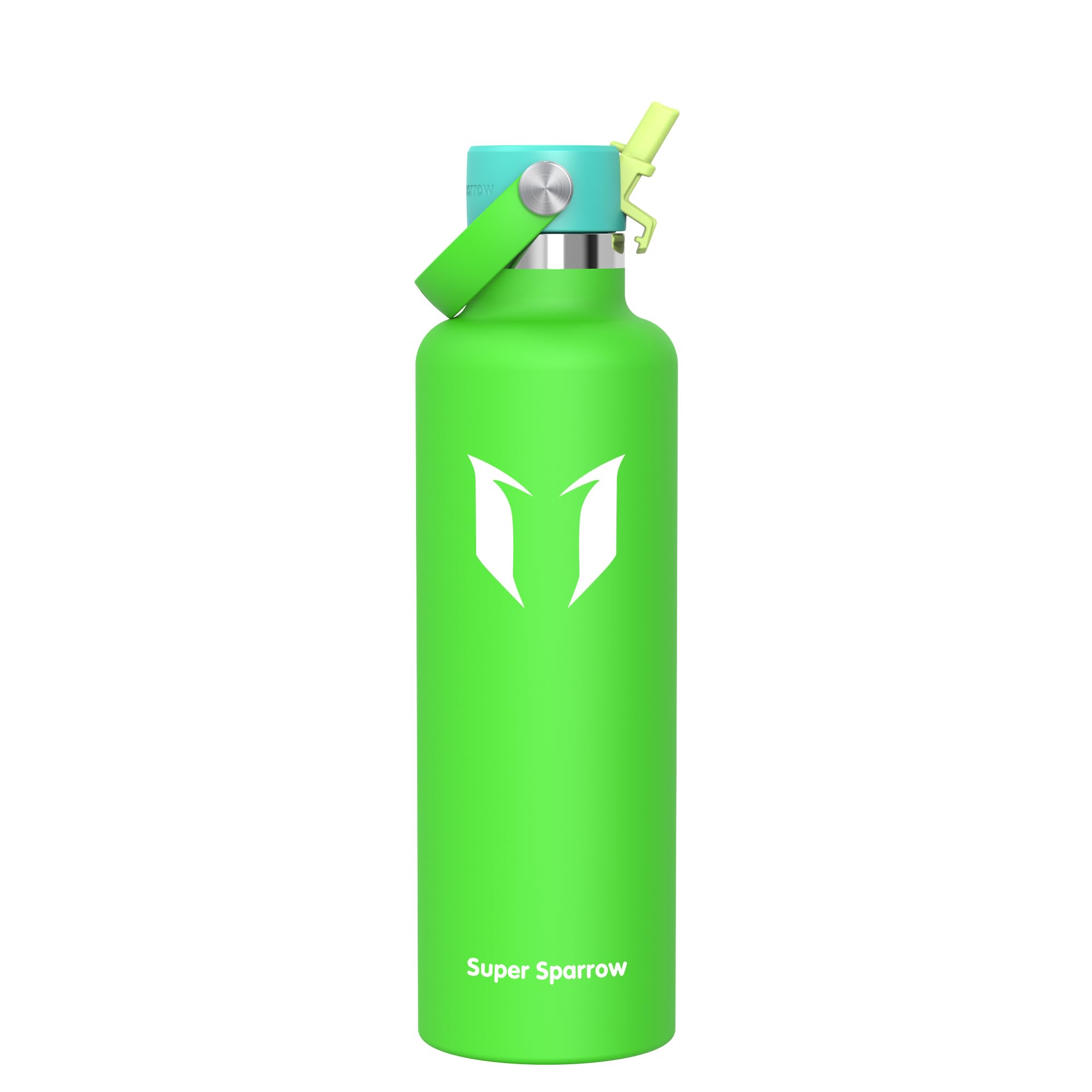 Super Sparrow Borraccia Termica, Acciaio Inox Bottiglia Termica - 350ml, 500ml, 750ml, 1L - Senza BPA Borracce, Borraccia Bambini per Scuola, Sport, Campeggio, Yoga, Palestra, Ciclismo