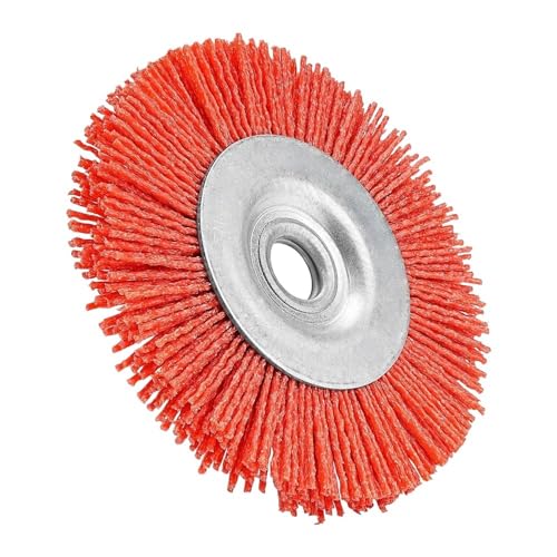 Cepillo de rueda nailon 125mm de alambre abrasivo para pulido y desbarbado