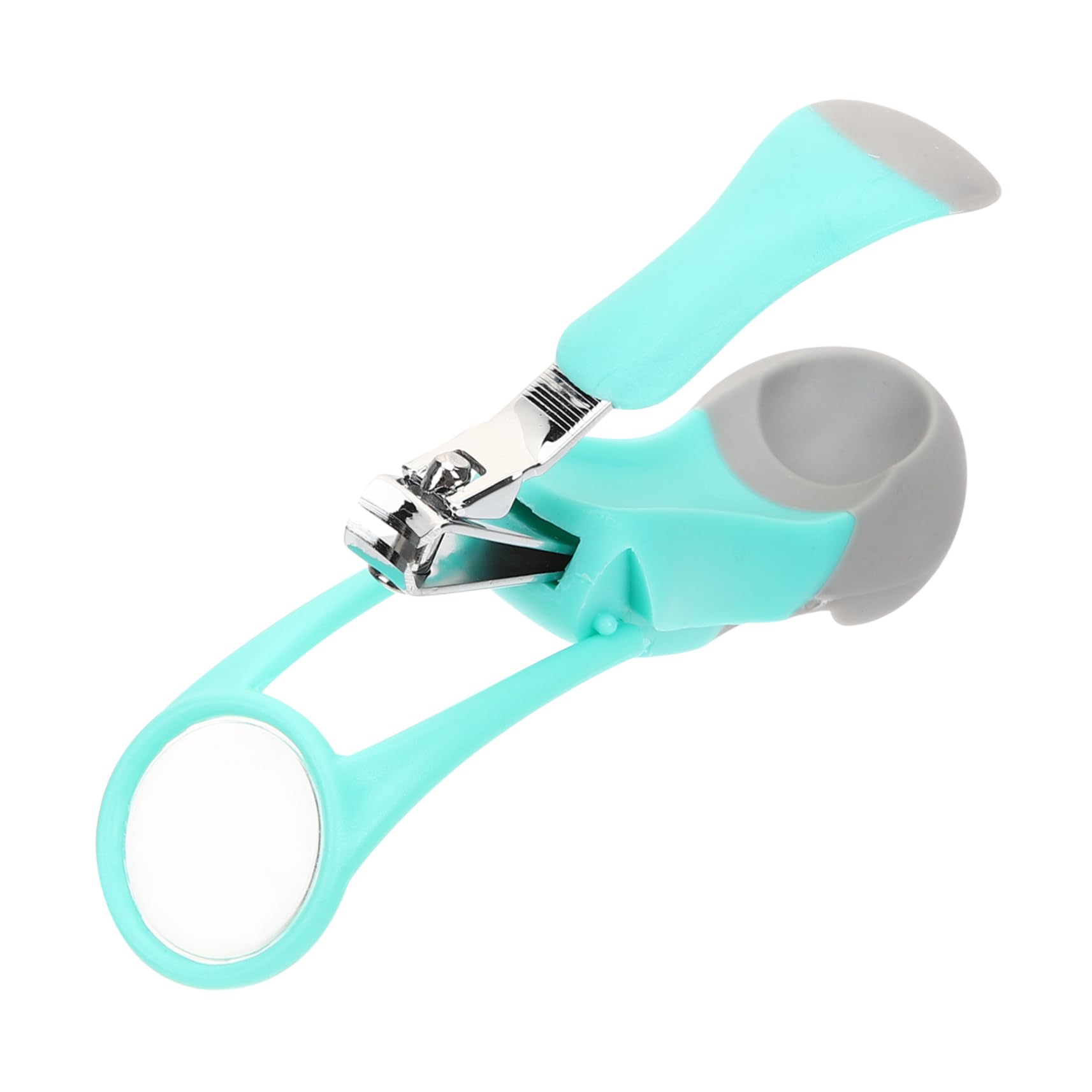 ibasenice 5piezas Cortaúñas De Acero Inoxidable Con Lupa Portátil Para Pedicura y Manicura Diseño Ergonómico Para Adultos y Seniors Fácil De Usar y Limpiar