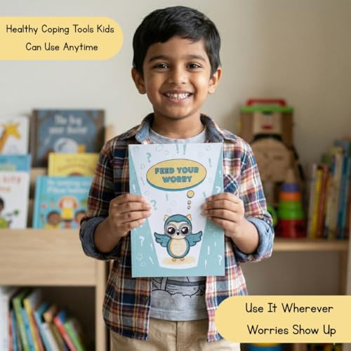 Image of Feed Your Worry A5 Guided Worry Journal for Kids, 40 Pages