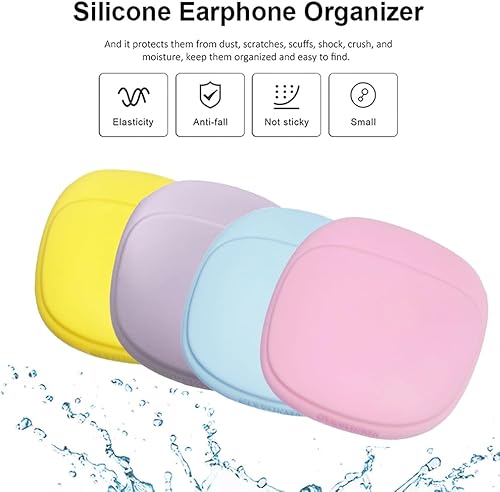 Miniatura 4 de Organizador de auriculares de silicona - Estuche de almacenamiento de cable de datos - Mini caja de llaves - Bolsa de almacenamiento portátil de