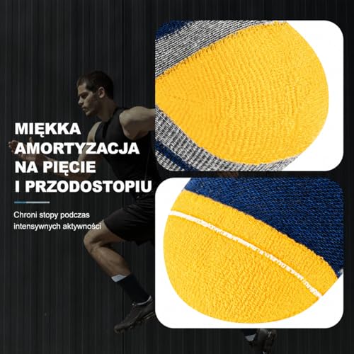 Niofind MęSkie Skarpetki OddychająCe BawełNiane Biegania Sportu 6 Par