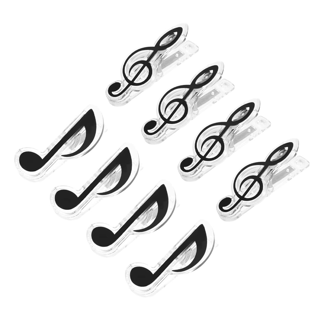 KQRZG Pinces pour Livre de Partition, 8 pièces, Pince à Livre, Chemises pour Partitions, Clip de Livre de Musique, Musique pour Piano, Page Support Clips, Idéal pour Pupitre Musique et Travailler