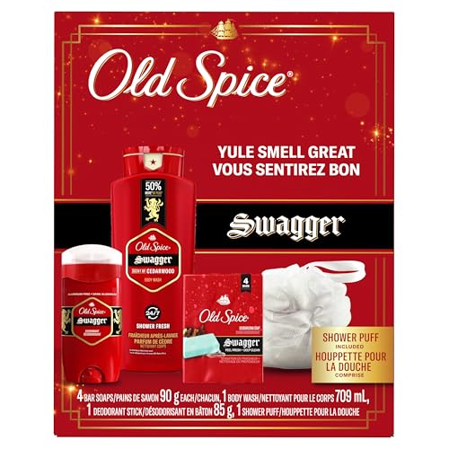 Old Spice Yule ensemble cadeau Swagger rouge