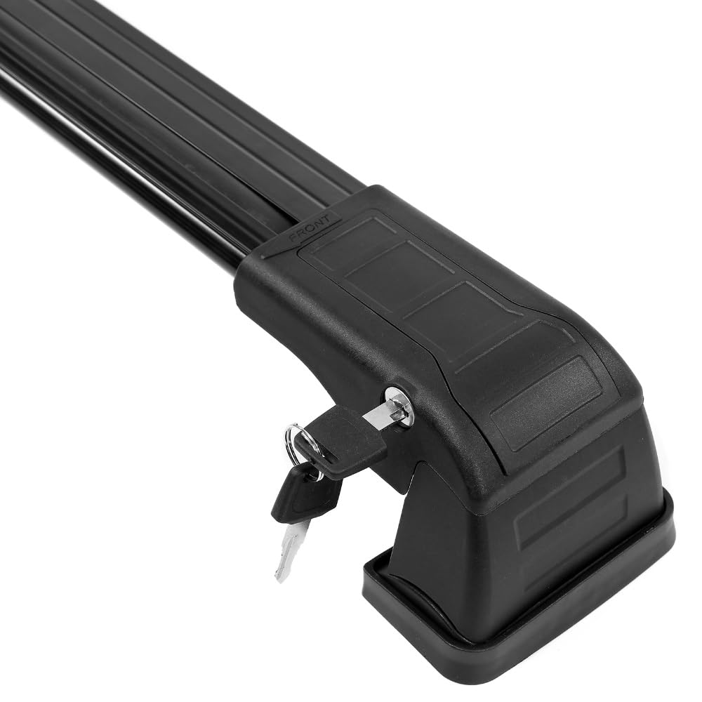 Cofre Techo Barras transversales portaequipajes de Techo para KIA para Soul 2014-2019 SUV. Portaequipajes rígido con 4 Llaves. Soporta hasta 45 kg Carga Barras Techo Aluminio