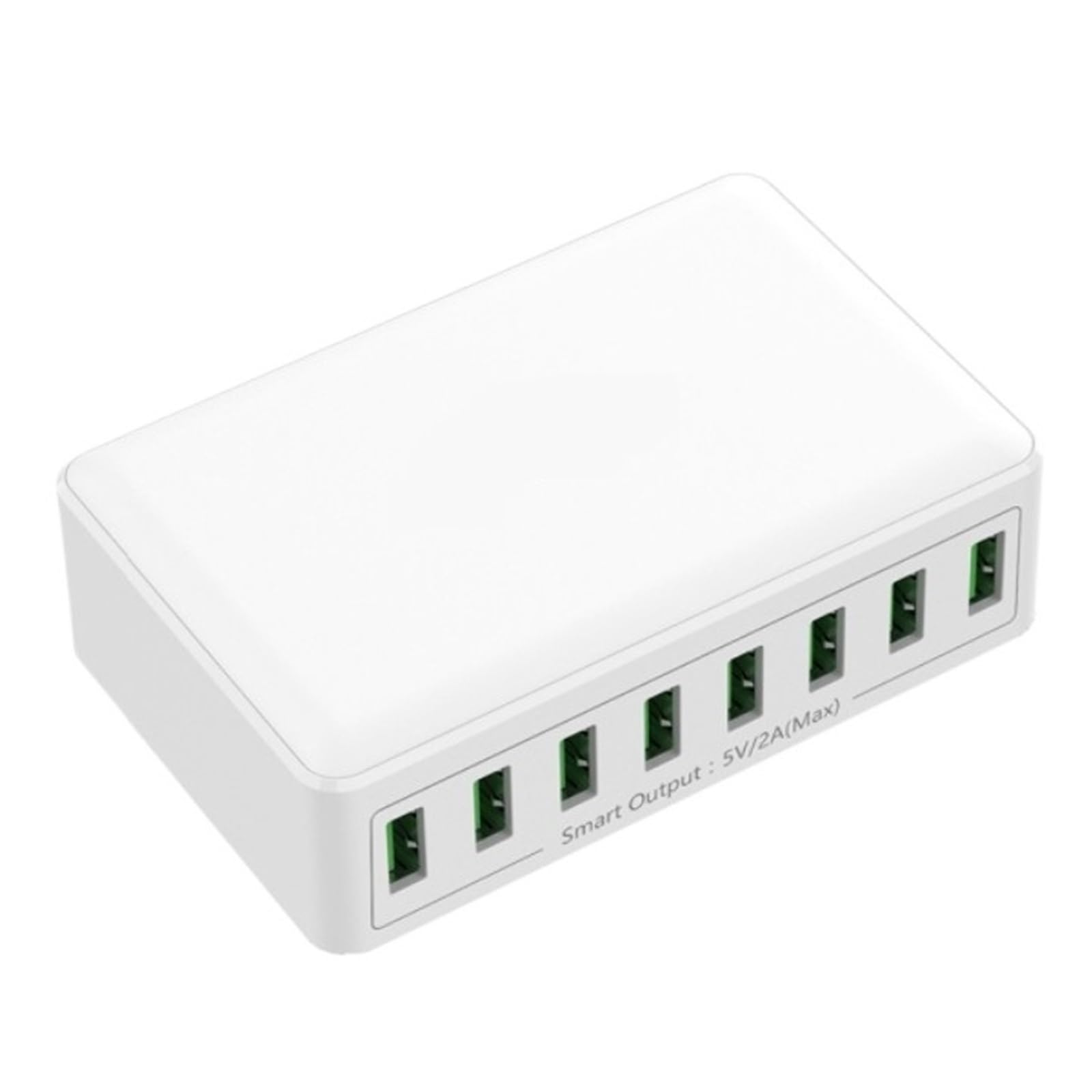 Stazione Di Ricarica Rapida For Adattatore For Caricabatterie Da Viaggio Tavolo For USB A 8 Porte Tecnologia Ricarica Rapida Sicura