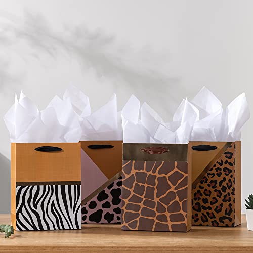 Gold Gift Bags with Tissue Paper - 4 Pack for $7.99 - Image 3