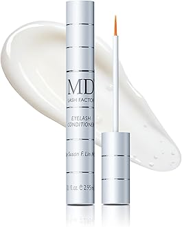 MD Lash Factor Eyelash Conditioner Advanced Lash Enhancing Serum for Longer Thicker Fuller Looking Lashes Cruelty-Free for Sensitive Eyes 0.1 fl oz, 3-Month Supply