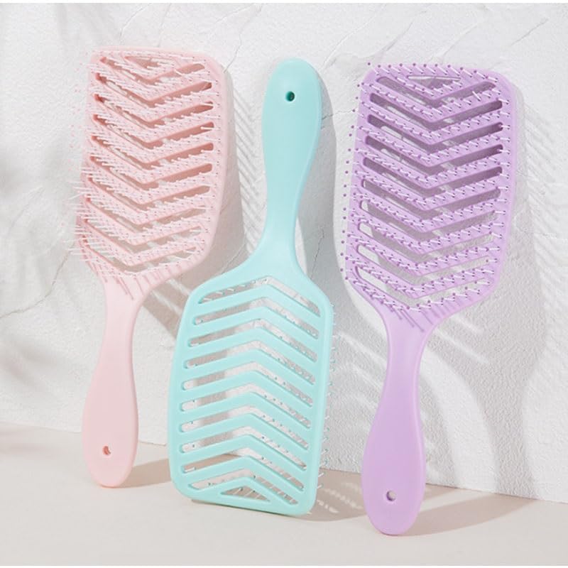 Fluffy Comb Hairstyle for Long Hair Hollowed Out Curly