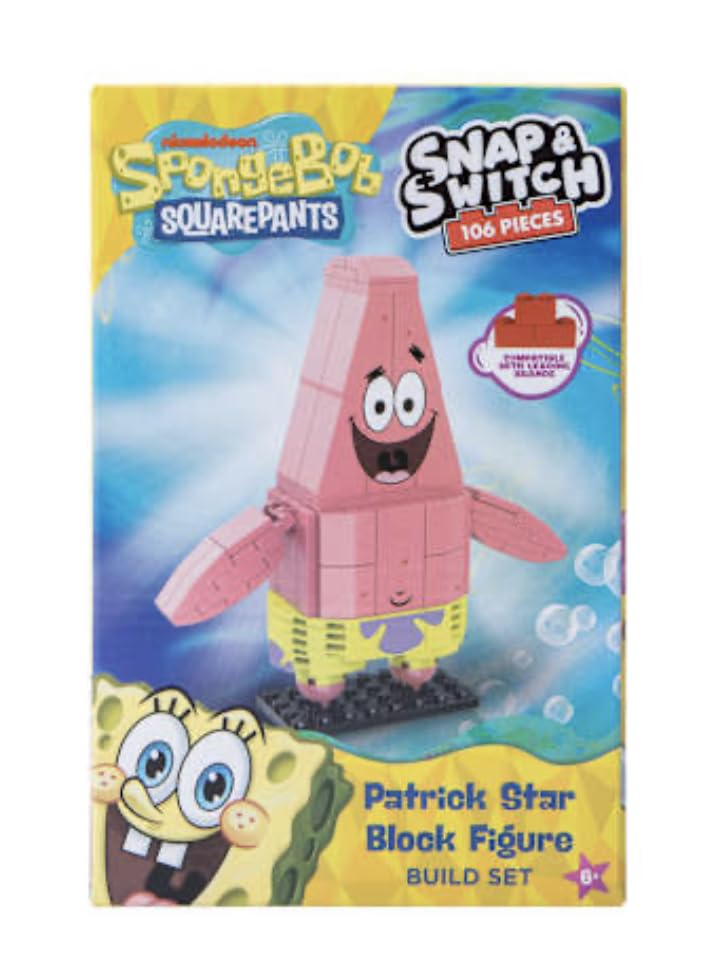 Bob Esponja SquarePants Snap & Switch Patrick Star Block Figura