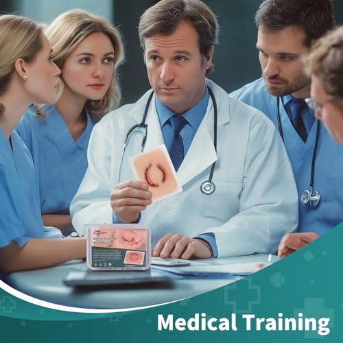 Image of Trauma Wound Packing Trainer, Trauma Simulation Human Bite Wound Moulage, First Aid Trauma Care Simulator for Medical Training