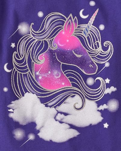 Image of The Children's Place Girls' Unicorns,Butterfly Short Sleeve Graphic T-Shirts,3 Pack