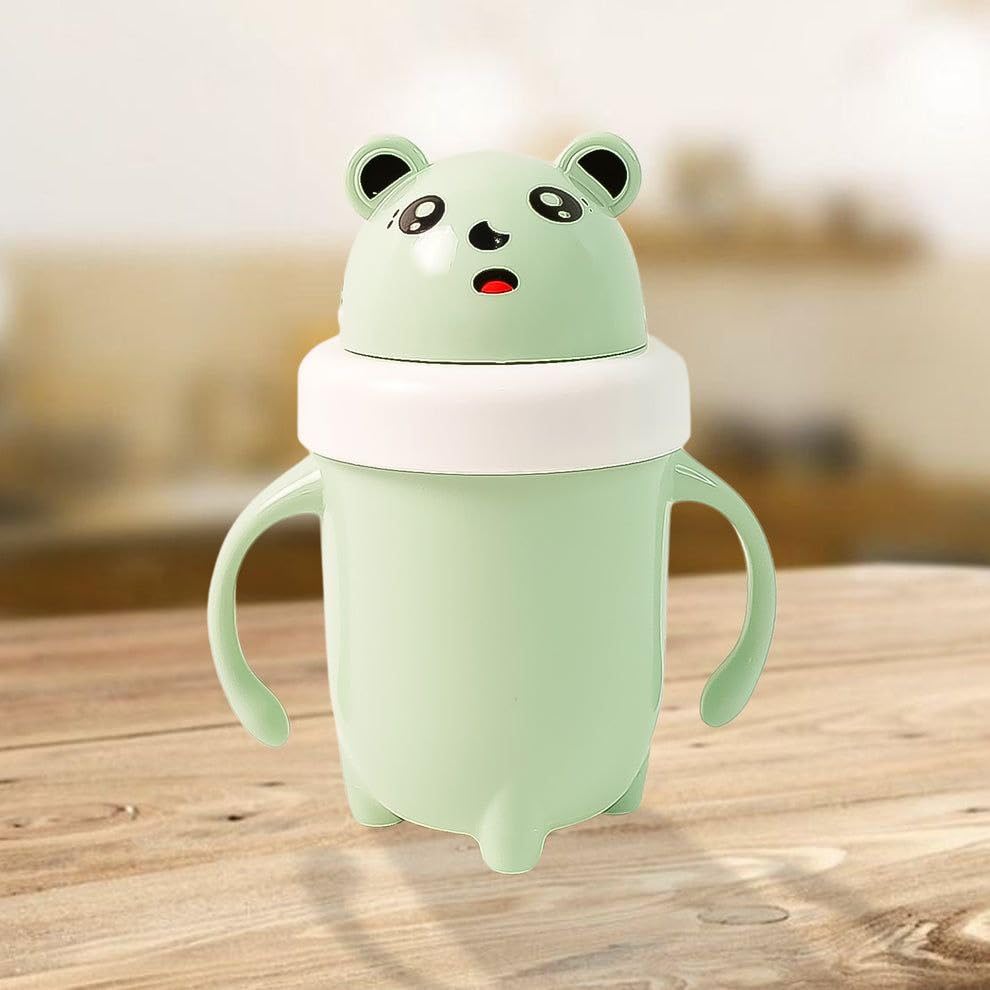 Sipper Baby Cup 300 ML Anti Spill, Interchangeable Sipper/Sippy Cup with Soft Silicone Spout and Straw BPA Free(Multi Color)-image-16