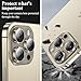 YWXTW Camera Lens Protector for iPhone 13 Pro Max 6.7 Inch/iPhone 13 Pro 6.1 Inch, [Keep Original Camera] Tempered Glass Camera Cover Screen Protector, 1 Set (Gold)