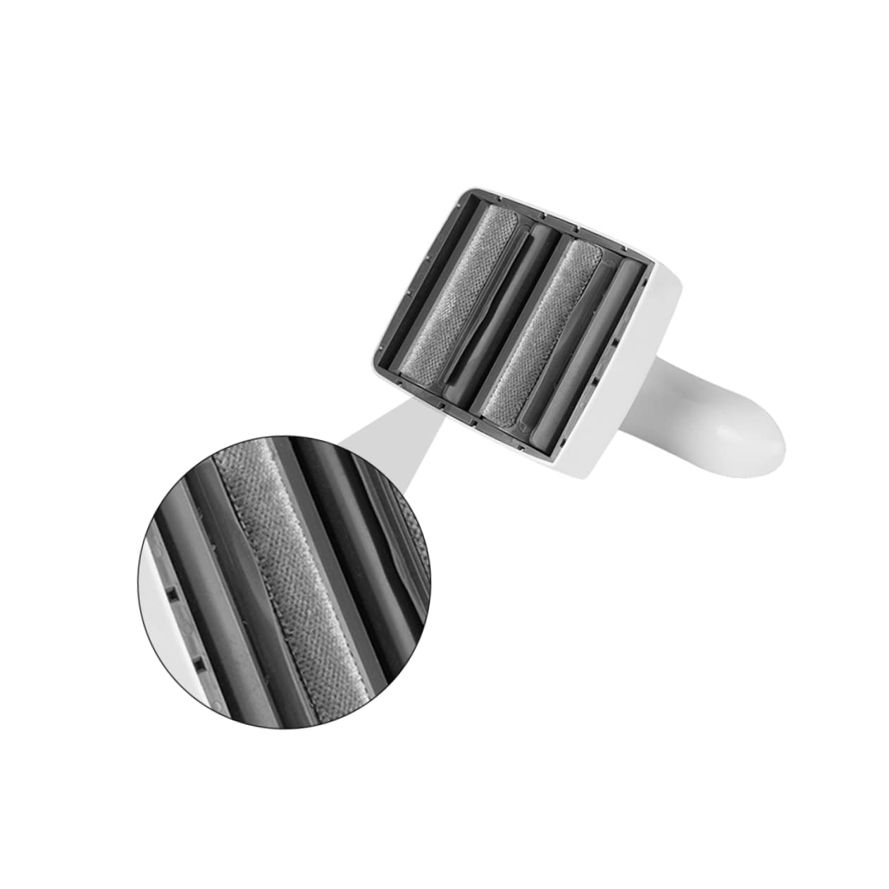 FRCOLOR 2 Pièces Brosse à Poils Animaux Réutilisable pour Vêtements et Éliminateur de Cheveux de Chien avec Réservoir Capacité pour Nettoyage Facile