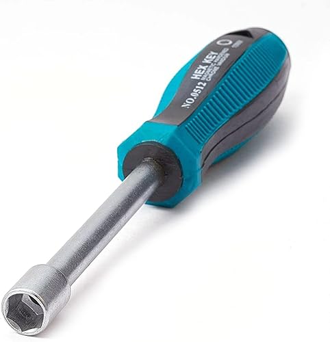 Destornillador de tuerca de 0.394 in, destornillador de tuerca hexagonal de 6 puntos, punta no magnética, destornillador de tuerca de eje hueco de