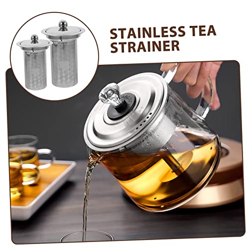 2 Unidades Bule Coador De Chá Infusor De Bola De Chá Cesta De Chá Coador De Chá De Malha Fina Coador