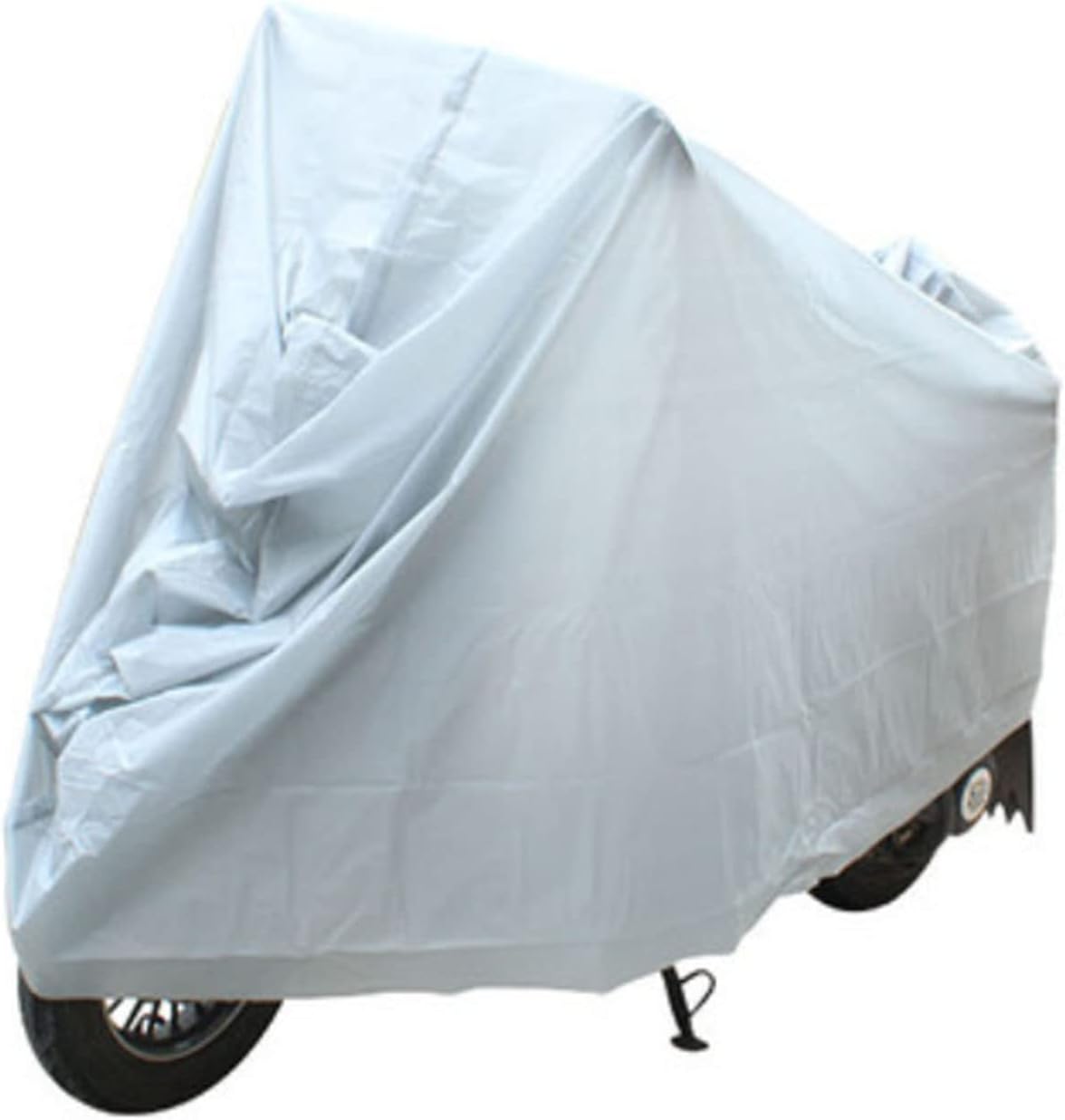 Motorcycle Cover, All Season Universal Motorcycle Rain Cover PEVA Rainproof Protective Motorbike Cover for Outdoor (M)