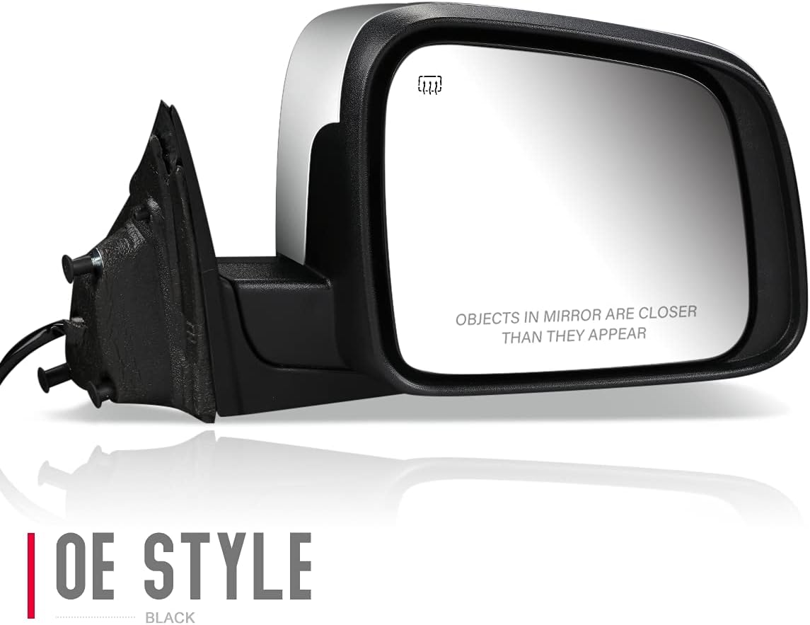 DNA Motoring OEM-MR-CH1321358 Heated Powered Adjustment Right Passenger Side View Folding Mirror W/Turn Signal Compatible with 2011-2016 Grand Cherokee