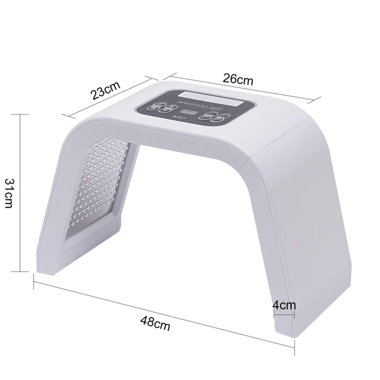 7 colori LED Photon Terapia – Lampada di bellezza per maschera facciale, ringiovanimento della pelle, trattamento dell'acne, anti-invecchiamento, elasticità della pelle e ingrandimento dei pori