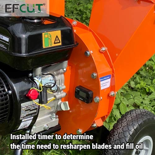 EFCUT C30 Mini Wood Chipper Shredder Mulcher 7 HP 212cc Heavy Duty Engine Gas Powered 3