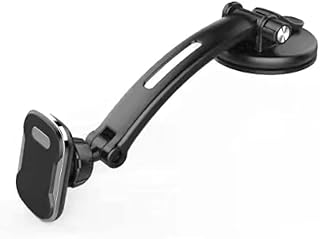 حامل هاتف موبايل السيارة على لوحة القيادة على تابلوة السيارة ، متوافق مع جميع الاجهزة قابل للدوران والتعديل - مغناطيس قوى - من رنا ستور