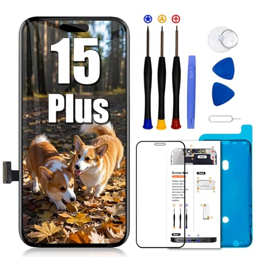 EFAITHLIFE for iPhone 15 Plus Screen Replacement 6.7 inch LCD Display Touch Screen Digitizer Assembly with Repair Tools Set Compatible with Model A3094 A2847 A3093 A3096