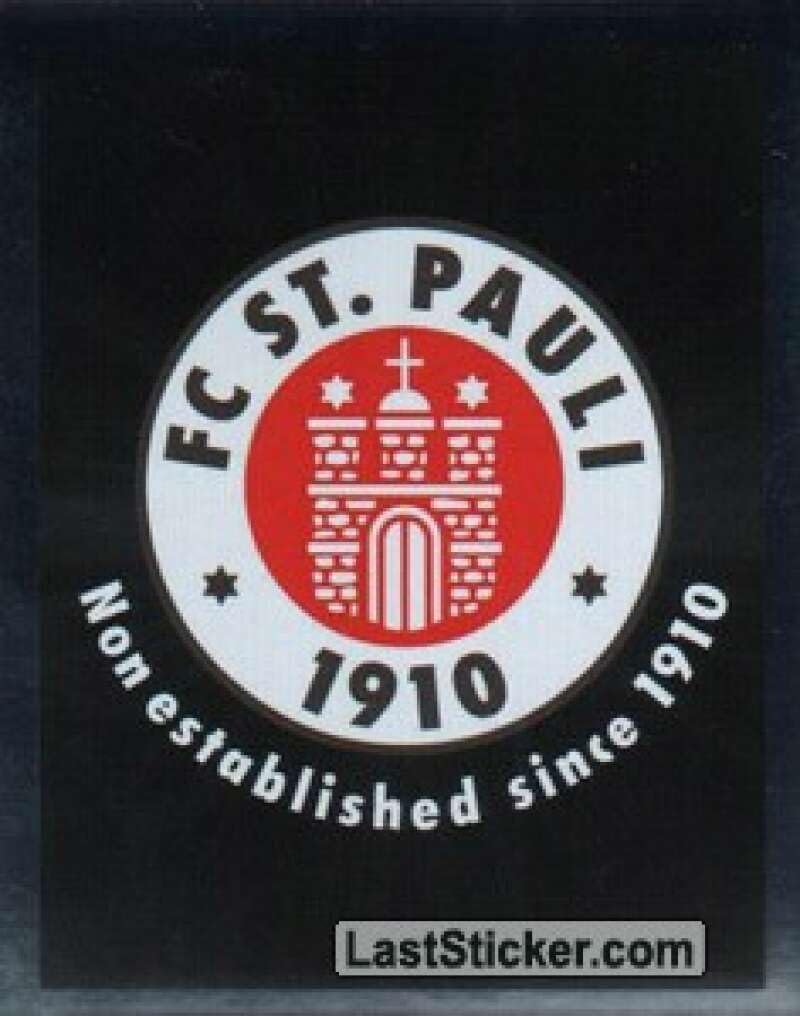 2010-11 Topps German Fussball Football Bundesliga #340 Wappen FC St. Pauli Foil Official Soccer Sticker in Raw (NM or Better) Condition