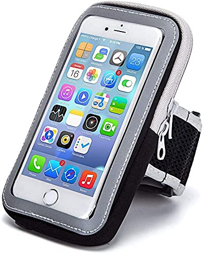 Image of CEUTA Waterproof Sport Armband, Unisex Running Jogging Gym Arm Band Case, Mobile for Fitness Exercise with Adjustable Elastic, All Smart Phones - Support Upto 6 inches (Black)