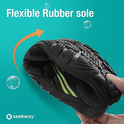 Image of SEEKWAY Mens Womens Water Shoes Quick-Dry Aqua Sock Barefoot Athletic Sports Shoes for Outdoor Beach Swim surf Walking Diving Boating Hiking Pool