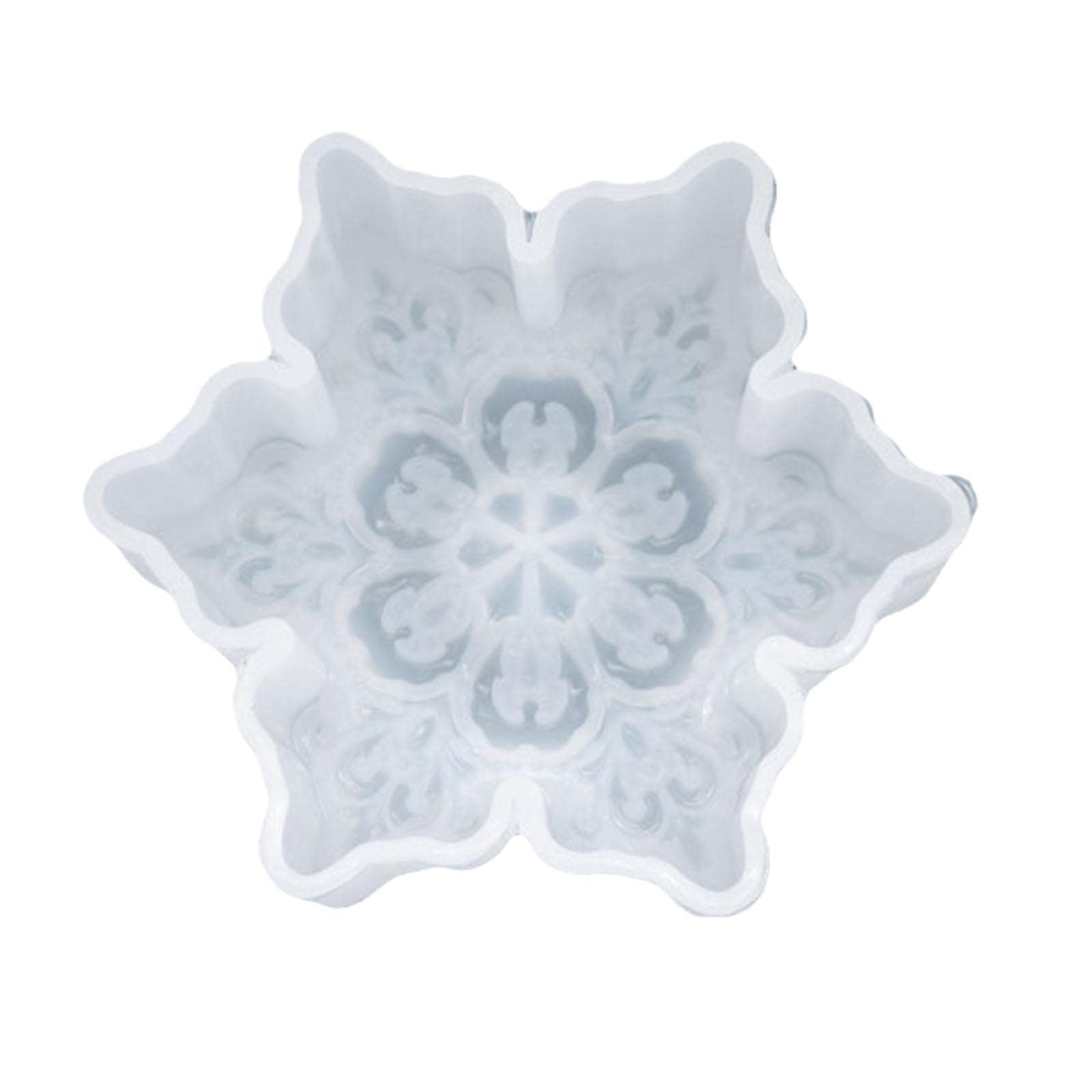 Weihnachts-Silikonform Schneeflocke – Für Kerzen, Seife, Schokolade, Gips, DIY (1 Stück)