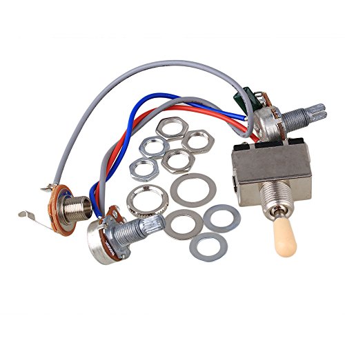 BQLZR Guitar Wiring Harness 3way Toggle Switch 1v1t 500k For Electric Guitar 2