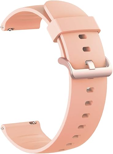 Vista 10 de Correa compatible con Wyze Watch de 1.772 pulgadas, correa suave de repuesto de silicona con hebilla de acero inoxidable para reloj inteligente Wyze