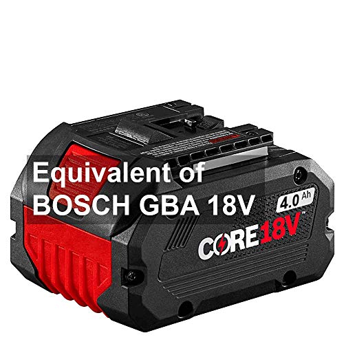 EverPowerANR 18V 4.0 Ah Lithium Ion Battery Pack for Bosch GBA 18V40 Core, Performance Battery for Reciprocating Saws, Circular Saws, Grinders and Rotary Hammers + European Hand Cream + e-Book