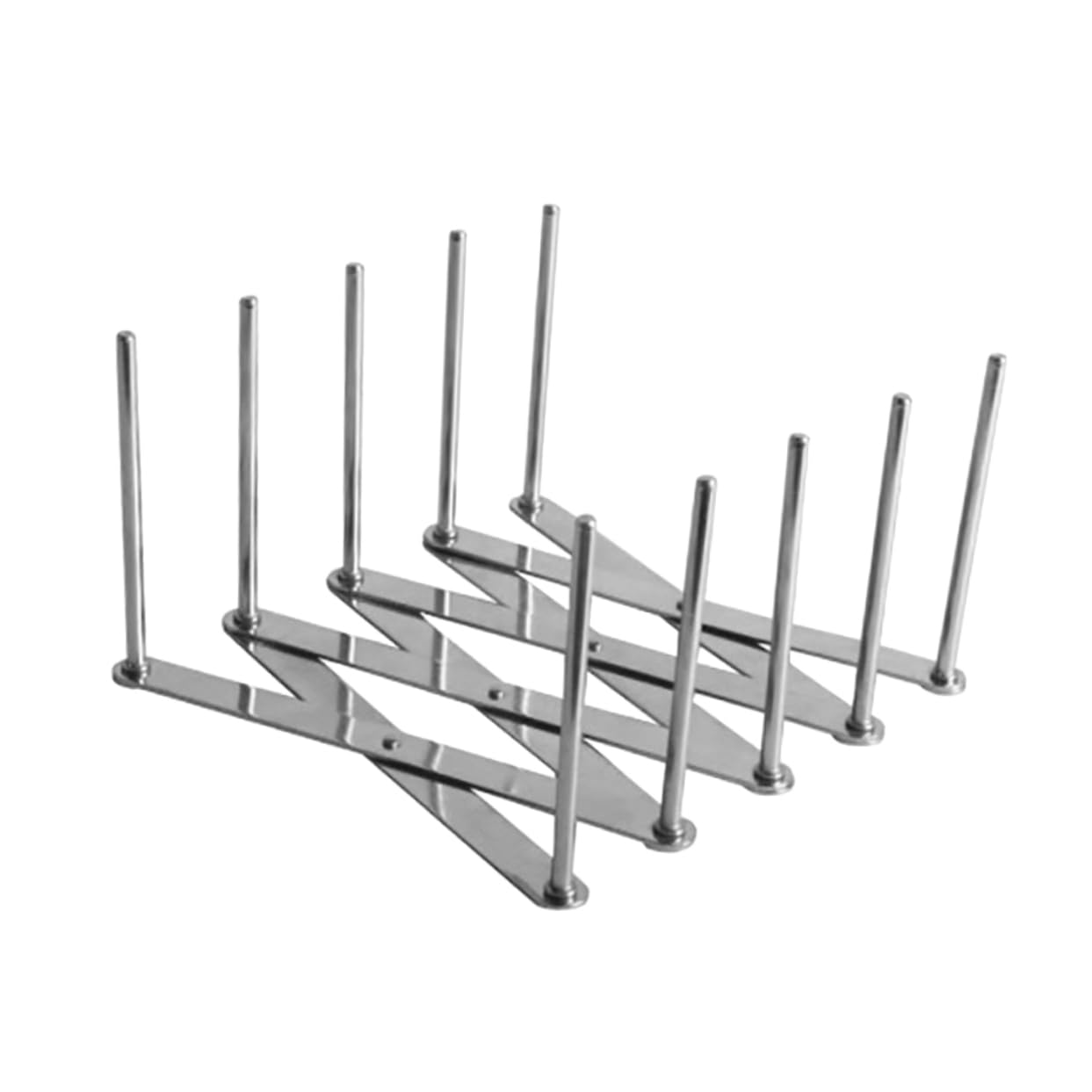 OFFSCH Pot Lid Organizer Rack Stainless Steel Storage Stand for Pots Pans and Dishes Space Saving Kitchen Countertop Multipurpose Design