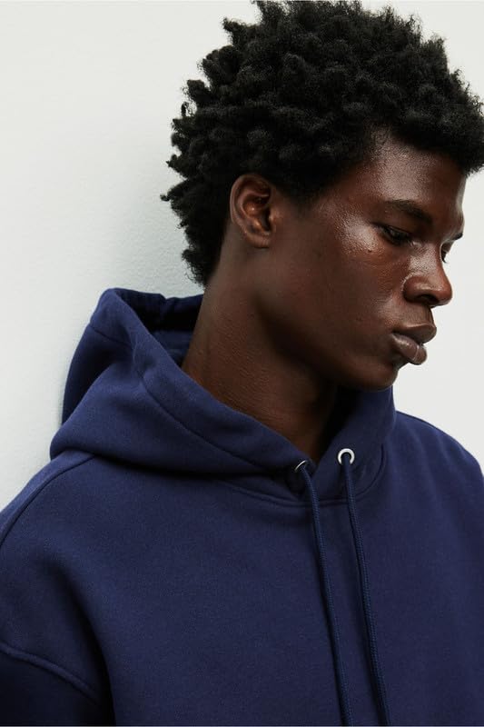 Image of Casual Fleece Hoodie Sweatshirt Solid Hooded Collar Drawstring Long Sleeve Pullover for Men & Women