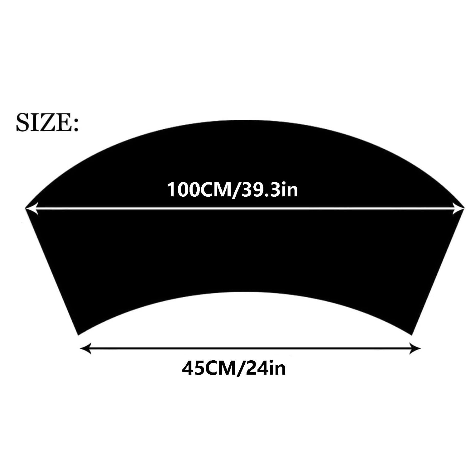 Tapete de ducha curvo de lujo de microfibra suave, antideslizante, lavable, para esquina de ducha (45 x 100 cm)
