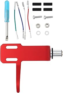 EMSea Juego de Soportes para Cabezal de Tocadiscos de 8 Mm Aptos para Varios Fonos LP Color Rojo