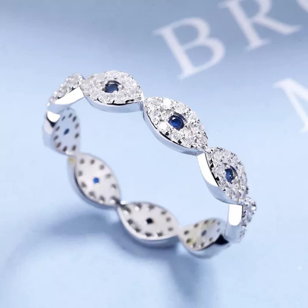 S925 Sterling Silber Ringe für Frauen Viel Glück Stein Voll AAA Zirkon Ring Hochzeit Schmuck
